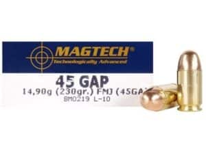 Magtech Ammunition 45 GAP 230 Grain Full Metal Jacket Box of 50 For Sale