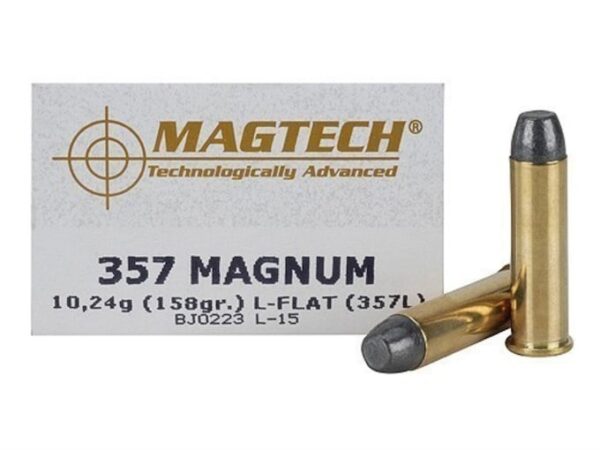 Magtech Cowboy Action Ammunition 357 Magnum 158 Grain Lead Flat Nose Box of 50 For Sale