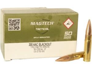 Magtech First Defense Ammunition 300 AAC Blackout 123 Grain Full Metal Jacket For Sale