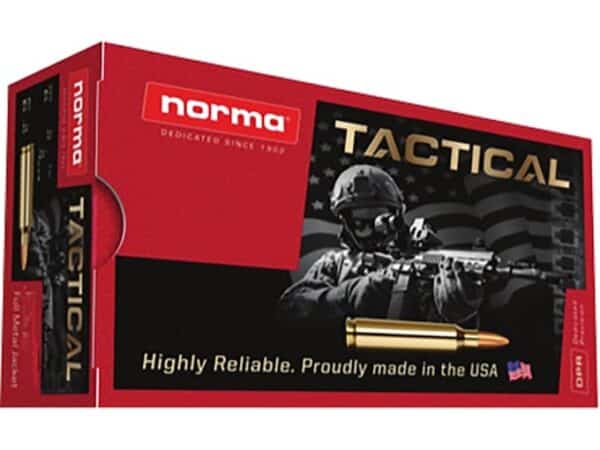 Norma Tactical Ammunition 7.62x39mm 124 Grain Full Metal Jacket Box of 20 For Sale