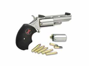 North American Arms Black Widow Revolver 22 Long Rifle/22 Winchester Magnum Rimfire (WMR) 2" Barrel 5-Round Stainless Black For Sale