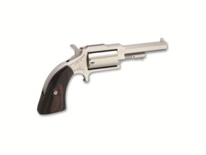 North American Arms Sheriff Revolver 22 Winchester Magnum Rimfire (WMR) 2.5" Barrel 5-Round Stainless Wood For Sale