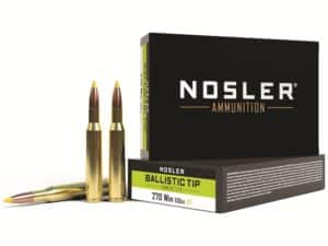 Nosler BT Ammunition 270 Winchester 130 Grain Ballistic Tip Box of 20 For Sale