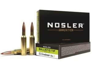 Nosler BT Ammunition 6.5 Creedmoor 120 Grain Ballistic Tip Box of 20 For Sale