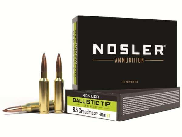 Nosler BT Ammunition 6.5 Creedmoor 140 Grain Ballistic Tip Box of 20 For Sale