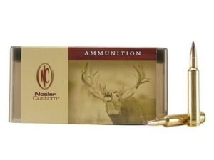 Nosler Custom Ammunition 222 Remington 50 Grain Ballistic Tip Varmint Box of 50 For Sale