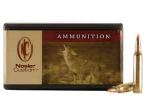 500 Rounds of Nosler Custom Ammunition 222 Remington Magnum 50 Grain Ballistic Tip Varmint Box of 50 For Sale