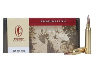 Nosler Custom Ammunition 264 Winchester Magnum 125 Grain Partition Spitzer Box of 20 For Sale