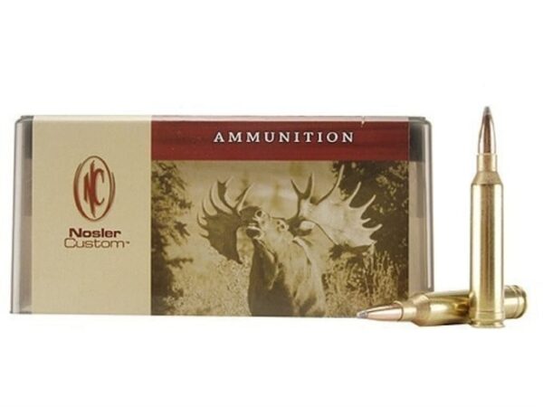 Nosler Custom Ammunition 264 Winchester Magnum 140 Grain Partition Spitzer Box of 20 For Sale