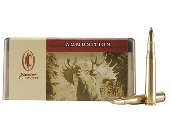 Nosler Custom Ammunition 300 H&H Magnum 180 Grain Partition Spitzer Box of 20 For Sale