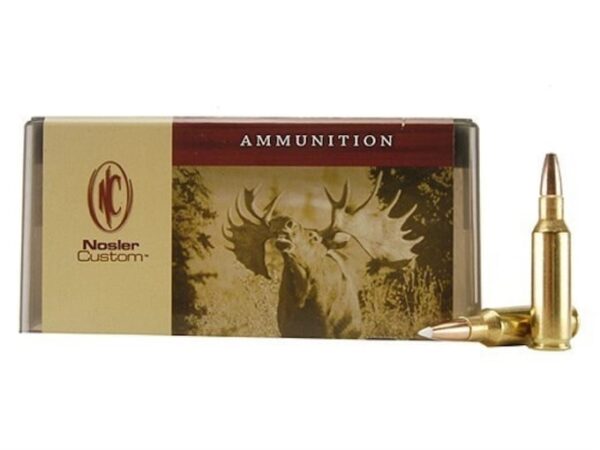 Nosler Custom Ammunition 300 Remington Short Action Ultra Magnum 150 Grain AccuBond Spitzer Box of 20 For Sale