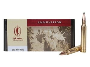 Nosler Custom Ammunition 300 Weatherby Magnum 180 Grain Partition Spitzer Box of 20 For Sale