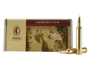 500 Rounds of Nosler Custom Ammunition 300 Winchester Magnum 200 Grain AccuBond Spitzer Box of 20 For Sale