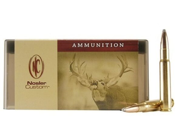 500 Rounds of Nosler Custom Ammunition 338-06 A-Square 225 Grain Partition Spitzer Box of 20 For Sale