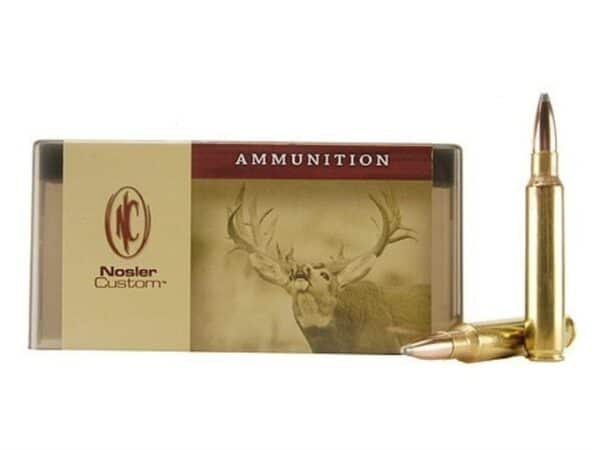 Nosler Custom Ammunition 338 Remington Ultra Magnum 250 Grain Partition Spitzer Box of 20 For Sale