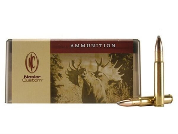 Nosler Custom Ammunition 35 Whelen 225 Grain Partition Spitzer Box of 20 For Sale