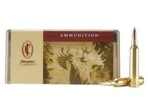 500 Rounds of Nosler Custom Ammunition 7mm Remington Magnum 175 Grain Partition Spitzer Box of 20 For Sale