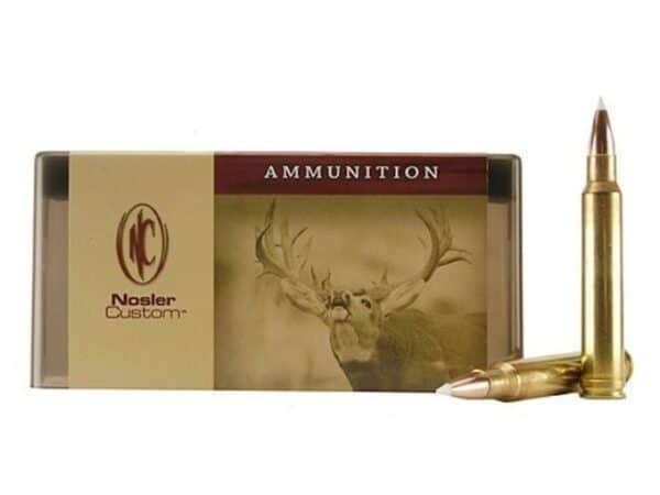 Nosler Custom Ammunition 8mm Remington Magnum 200 Grain AccuBond Spitzer Box of 20 For Sale