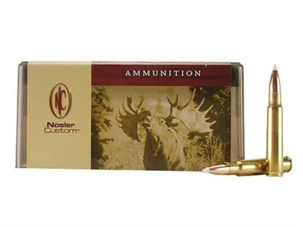 Nosler Custom Ammunition 8x57mm JS Mauser (8mm Mauser) 200 Grain AccuBond Spitzer Box of 20 For Sale