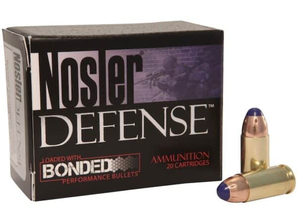 Nosler Defense Ammunition 45 ACP 230 Grain Bonded Tipped Box of 20 For Sale