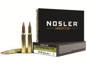 Nosler E-Tip Ammunition 30-06 Springfield 168 Grain E-Tip Lead-Free Box of 20 For Sale
