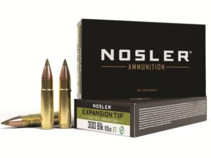 Nosler E-Tip Ammunition 300 AAC Blackout 110 Grain E-Tip Lead-Free Box of 20 For Sale
