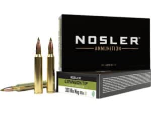 Nosler E-Tip Ammunition 300 Winchester Magnum 180 Grain E-Tip Lead-Free Box of 20 For Sale