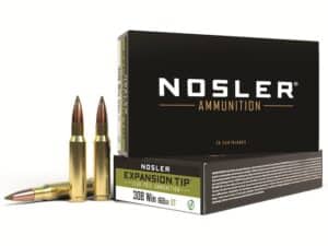 Nosler E-Tip Ammunition 308 Winchester 168 Grain E-Tip Lead-Free Box of 20 For Sale