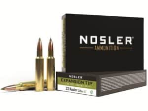 Nosler E-Tip Ammunition 33 Nosler 225 Grain E-Tip Lead-Free Box of 20 For Sale
