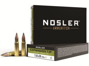 Nosler E-Tip Ammunition 7.62x39mm 123 Grain E-Tip Lead-Free Box of 20 For Sale