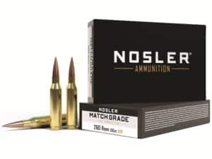 Nosler Match Grade Ammunition 260 Remington 130 Grain RDF Hollow Point Boat Tail Box of 20 For Sale