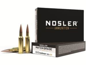 Nosler Match Grade Ammunition 6.5 Creedmoor 140 Grain RDF Hollow Point Boat Tail Box of 20 For Sale