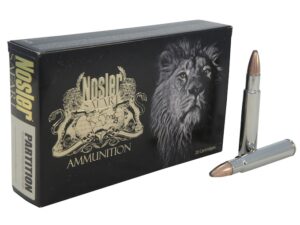 Nosler Safari Ammunition 450 Rigby 500 Grain Partition Box of 10 For Sale