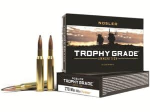 Nosler Trophy Grade Ammunition 270 Winchester 150 Grain Partition Box of 20 For Sale