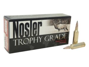500 Rounds of Nosler Trophy Grade Ammunition 270 Winchester Short Magnum (WSM) 150 Grain AccuBond Long Range Box of 20 For Sale