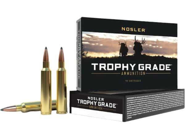 Nosler Trophy Grade Ammunition 243 Winchester 100 Grain Partition Box of 20 For Sale