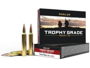 Nosler Trophy Grade Ammunition 7mm Remington Ultra Magnum 175 Grain AccuBond Long Range Box of 20 For Sale