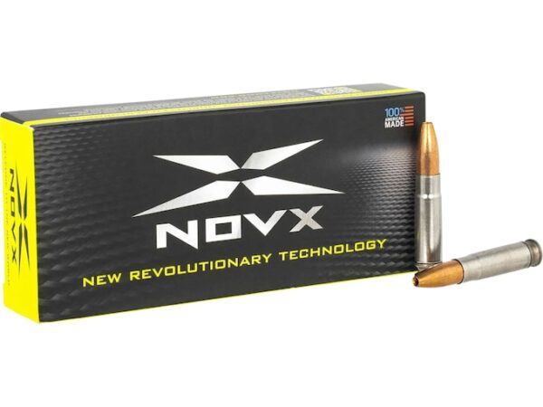 NovX Pentagon Ammunition 300 AAC Blackout 125 Grain Solid Copper Hollow Point Lead Free Box of 20 For Sale