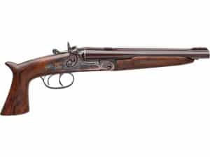 Pedersoli Howdah Vintage Break Open Side by Side Pistol 45 Colt (Long Colt)/410 Bore 10.25" Barrel 2-Round Brown Walnut For Sale