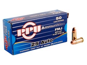 Prvi Partizan Ammunition 25 ACP 50 Grain Full Metal Jacket Box of 50 For Sale