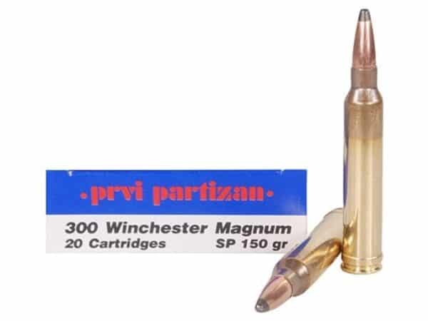 Prvi Partizan Ammunition 300 Winchester Magnum 150 Grain Soft Point Box of 20 For Sale