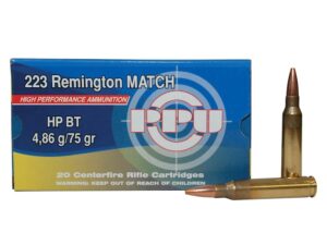 Prvi Partizan Match Ammunition 223 Remington 75 Grain Hollow Point Boat Tail For Sale