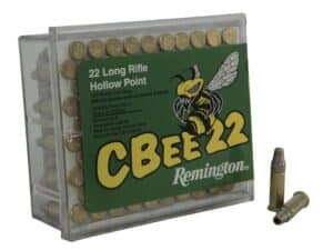 Remington CBee Ammunition 22 Long Rifle 33 Grain Hollow Point Subsonic Box of 100 For Sale