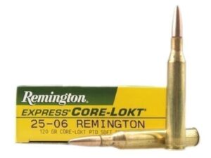 Remington Core-Lokt Ammunition 25-06 Remington 120 Grain Core-Lokt Pointed Soft Point Box of 20 For Sale