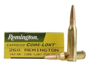 Remington Core-Lokt Ammunition 260 Remington 140 Grain Core-Lokt Pointed Soft Point Box of 20 For Sale