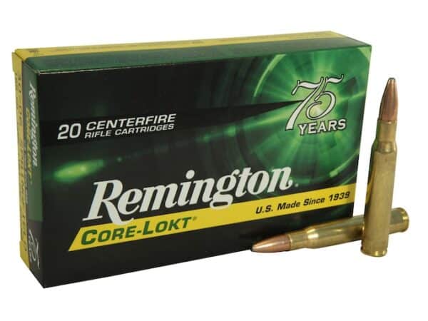 Remington Core-Lokt Ammunition 30-06 Springfield 165 Grain Core-Lokt Pointed Soft Point Box of 20 For Sale