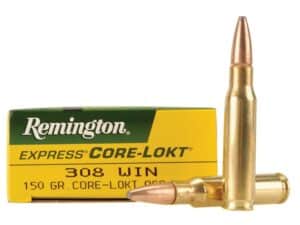 Remington Core-Lokt Ammunition 308 Winchester 150 Grain Core-Lokt Pointed Soft Point Box of 20 For Sale
