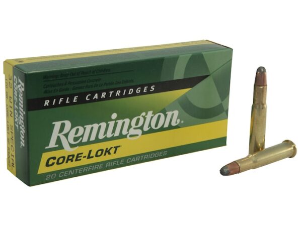 Remington Core-Lokt Ammunition 32 Winchester Special 170 Grain Core-Lokt Soft Point Box of 20 For Sale