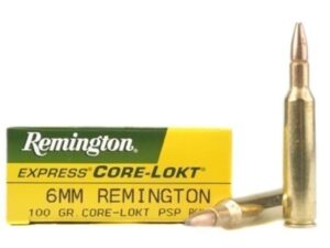 Remington Core-Lokt Ammunition 6mm Remington 100 Grain Pointed Soft Point Box of 20 For Sale