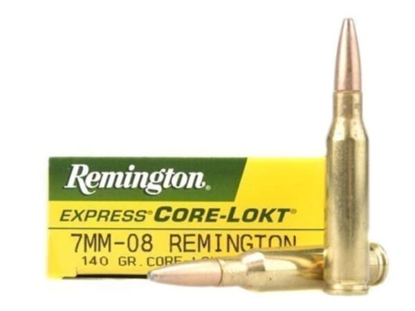 Remington Core-Lokt Ammunition 7mm-08 Remington 140 Grain Core-Lokt Pointed Soft Point Box of 20 For Sale